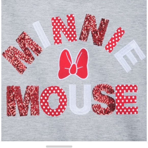 Disney Minnie Mouse Red Sequin T-Shirt for Women - Picture 2 of 5